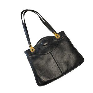 Lou Taylor Vintage Leather Double Compartment Handbag